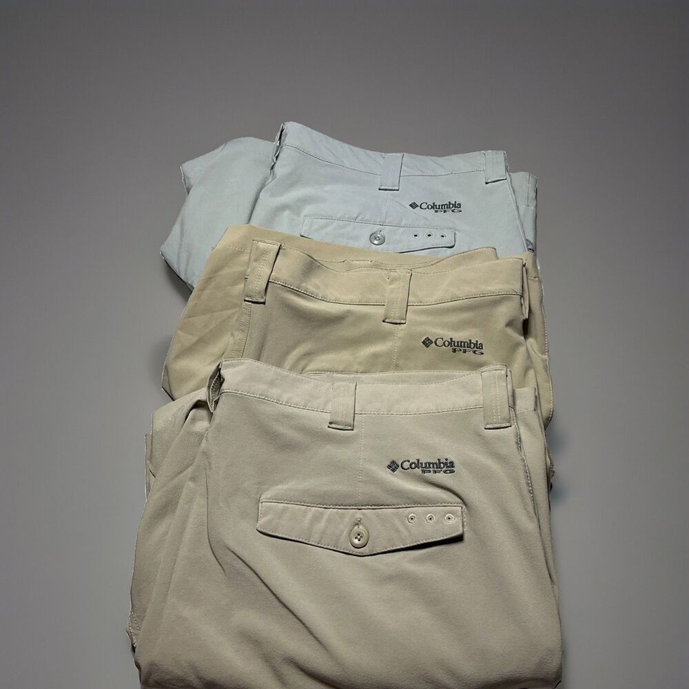 Columbia Shorts Mens 40 Omni Shield PFG Fishing Stretch 8 Inch Hybrid Swim lot 3